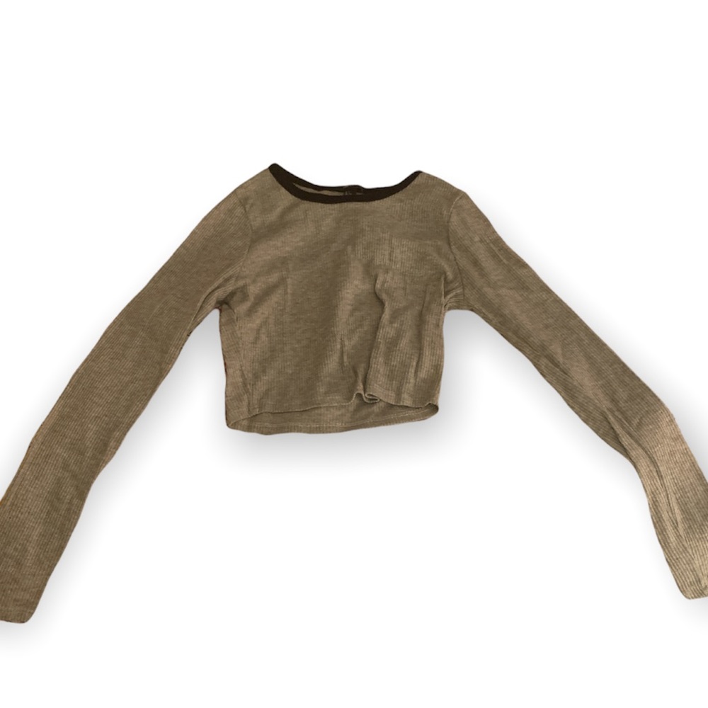 FOREVER21 Cropped Longsleeve Top